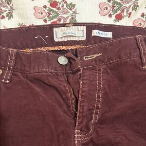 Old Navy Maroon Corduroy Trousers
